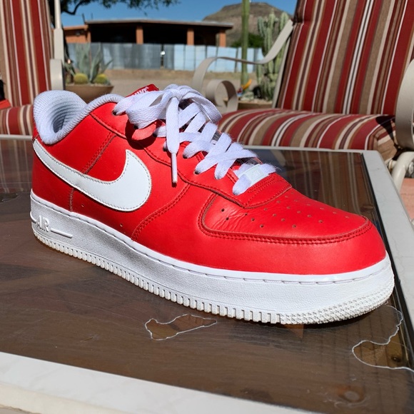 Nike Other - Custom Red Nike Air Force 1’s